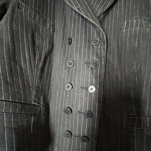 Vintage Lauren Jeans Co. Premium
Size Large Crop Jean jacket Double breasted - Picture 2 of 10